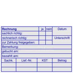 Buchungsstempel Rechnung zur Zahlung freigegeben 5211