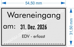 5460 Trodat Wareneingangsstempel EDV erfasst