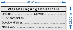 Wareneingangskontrolle KFZ-Kennzeichen 5205