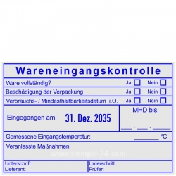 54110 Trodat Wareneigangskontrolle MHD Unterschrift Lieferant