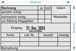 54110 Trodat Professional Rechnung zur Zahlung freigegeben Datum