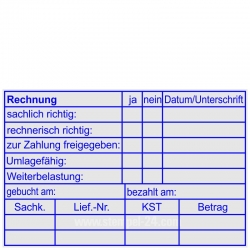 Kontierungsstempel Umlagefähig Weiterbelastung 5211