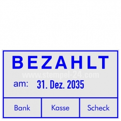 5460 Trodat Rechnungsstempel Bezahlt Bank Kasse Scheck