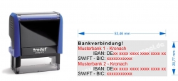 4913 Trodat Printy 2. Bankverbindungen