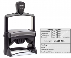 54110 Trodat Professional Warenausgangsstempel-Ware vollständig-Lieferschein-Frachtpapiere-Europalette-Unterschrift