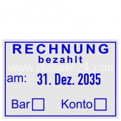 5440 Trodat Professional Rechnung bezahlt Bar Konto