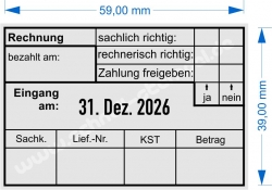 5474 Trodat Professional Buchungsstempel Rechnung  -sachlich richtig  -bezahlt am