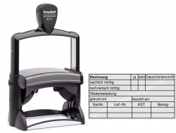 Stempel Rechnung Weiterbelastung gebucht 5211