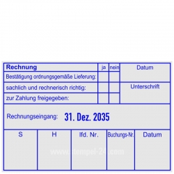 Rechnungsstempel ordnungsgemäße Lieferung • Trodat Professional 54110 •