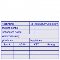 5211 Trodat Stempel Rechnung Weiterbelastung