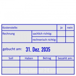 5480 Trodat Professional Rechnung Kostenstelle