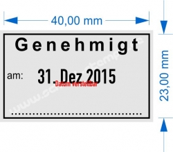 5430 Trodat Professional Genehmigt