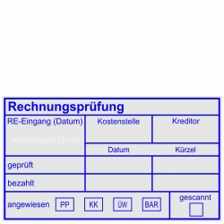 Stempel Rechnungsprüfung Kostenstelle Kreditor 5211