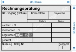 Holzstempel 60x90 Rechnungsprüfung angewiesen Bankart 2