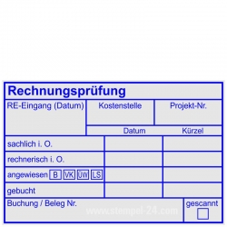 Holzstempel 60x90 Rechnungsprüfung angewiesen Bankart 2