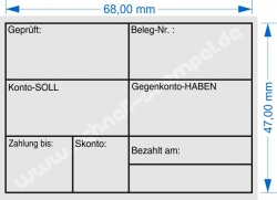 Holzstempel 50x70 Geprüft Zahlung bis