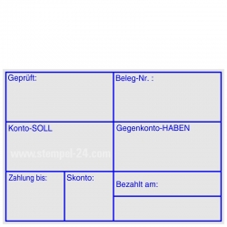 Holzstempel 50x70 Geprüft Zahlung bis