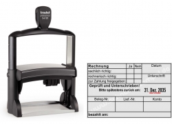 54120R Buchungsstempel Rechnung Geprüft Unterschrieben