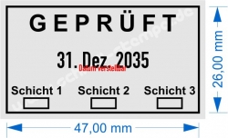 5440 Trodat Professional  Geprüft 3 Schichten