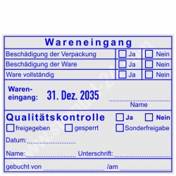 54120 Wareneingangsstempel Qualitätskontrolle