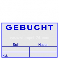 Stempel Gebucht Soll Haben Kostenstelle 5206