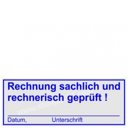 4913 Trodat Printy Rechnungsprüfung Rechnung sachlich rechnerisch geprüft Unterschrift