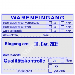 Wareneingangsstempel Qualitätskontrolle • Trodat Professional 54110 •