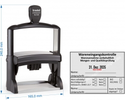 54120 Stempel Wareneingangskontrolle Mengen Qualitätsprüfung ASC / MSC