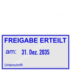 5460 Trodat Professional Freigabe erteilt Unterschrift