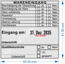 54120R Wareneingangsstempel Handelsware