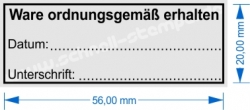 Stempel Ware ordnungsgemäß erhalten Printy 4913