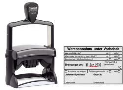 Warenannahmestempel Lebensmittel unter Vorbehalt - Trodat Professional 54110