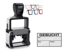 5203 Trodat Professional Stempel Gebucht am Soll Haben