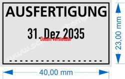 5430 Trodat Professional  Ausfertigung