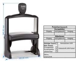 5212 Trodat Professional Palettentausch Europalette Gitterbox