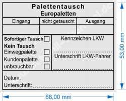 5211 Trodat Professional Palettentausch Europalette