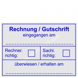 Rechung Gutschrift eingegangen am 5274