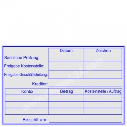 5211 Trodat Professional Rechnungsprüfung Kostenstelle Auftrag