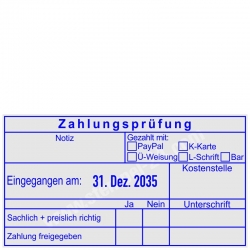 Buchungsstempel Zahlungsprüfung • Trodat Professional 54110 •