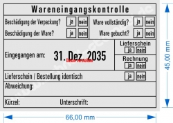 5480 Trodat Professional Wareneingangskontrolle Bestellung identisch