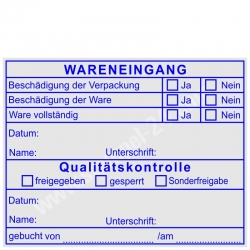 Stempel Wareneingangsstempel Qualitätskontrolle 5211