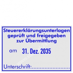 5474 Stempel Trodat Professional Steuererklärungsunterlagen geprüft