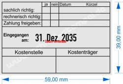 5474 Trodat Rechnung Kostenstelle Kostenträger