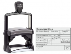 Stempel Rechnungsprüfung Rechnungseingang Kostenstelle Projektnummer 5211