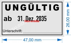 5440 Trodat Professional  ungültig ab Unterschrift