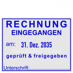 5474 Trodat Professional Rechnung eingegangen geprüft und freigegeben