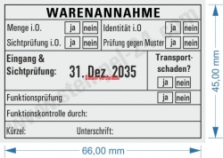 5480 Trodat Professional Stempel Warenannahme Funktionsprüfung-Sichtprüfung