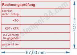 5208 Trodat Professional Kontierungsstempel Rechnungsprüfung Konto Kostenstelle Kostenträger