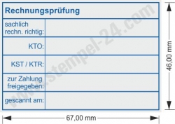 5208 Trodat Professional Kontierungsstempel Rechnungsprüfung Konto Kostenstelle Kostenträger