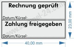 5200 Trodat Professional Rechnung geprüft / Zahlung freigegeben